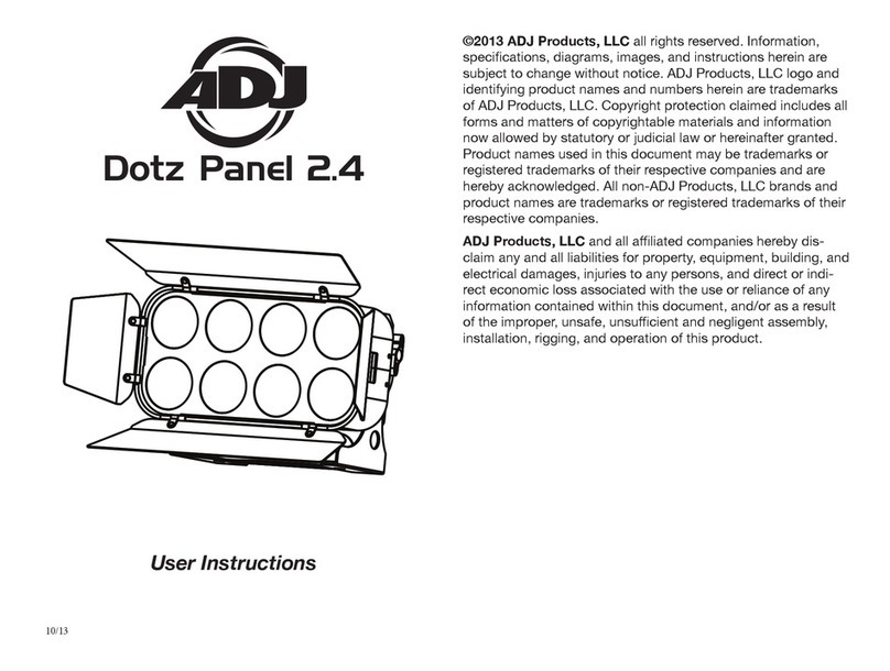ADJ Dotz Panel 2.4 User instructions