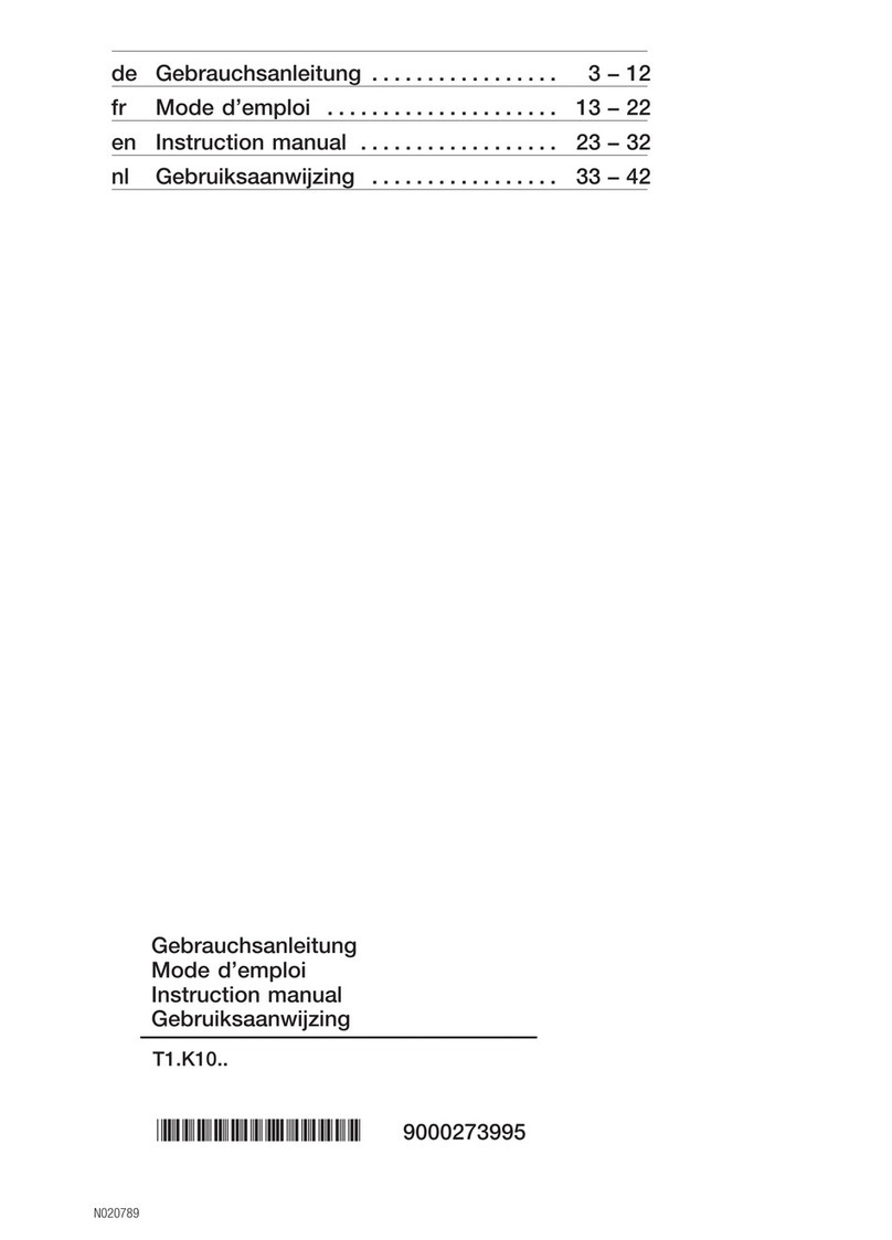 NEFF T1.K10 SERIES instruction manual
