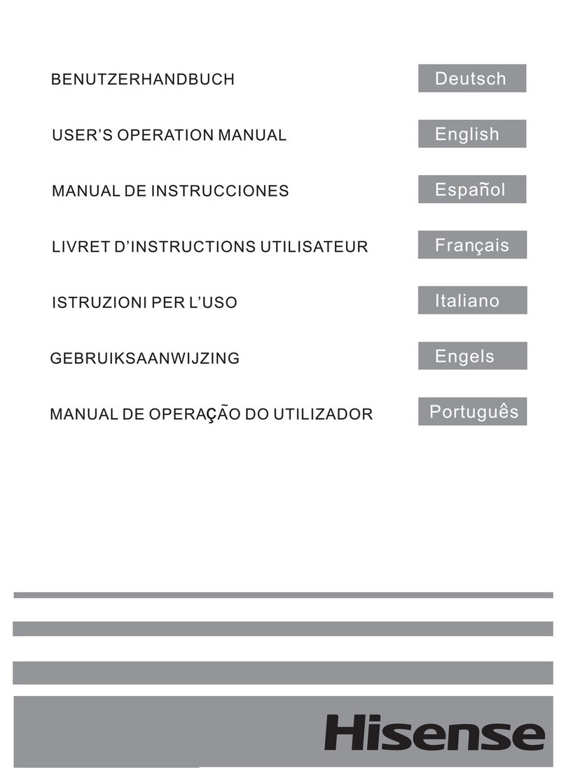 Hisense RS669N4WC1 Mounting instructions