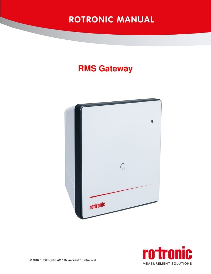 Rotronic RMS-GW-868 manual