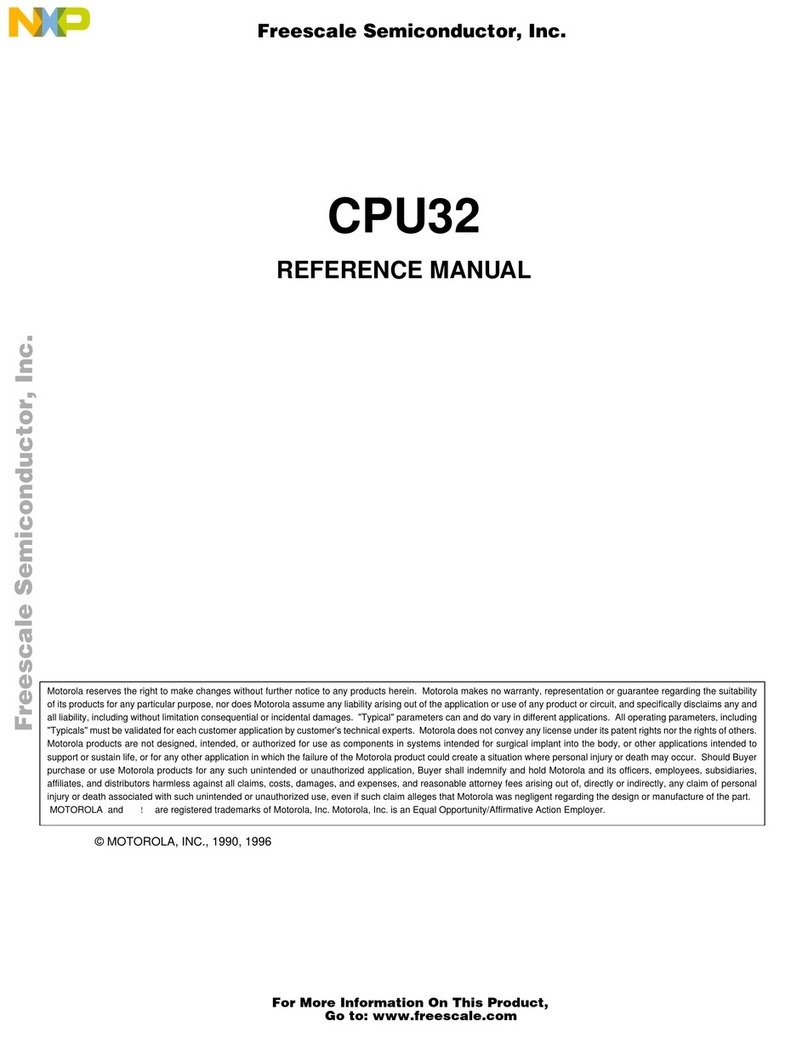 Freescale Semiconductor CPU32 User manual