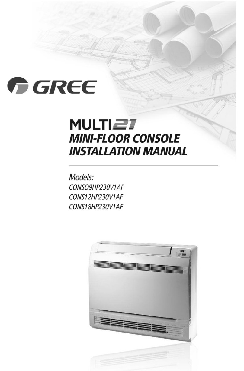 Gree Multi21 CONSO9HP230V1AF installation manual