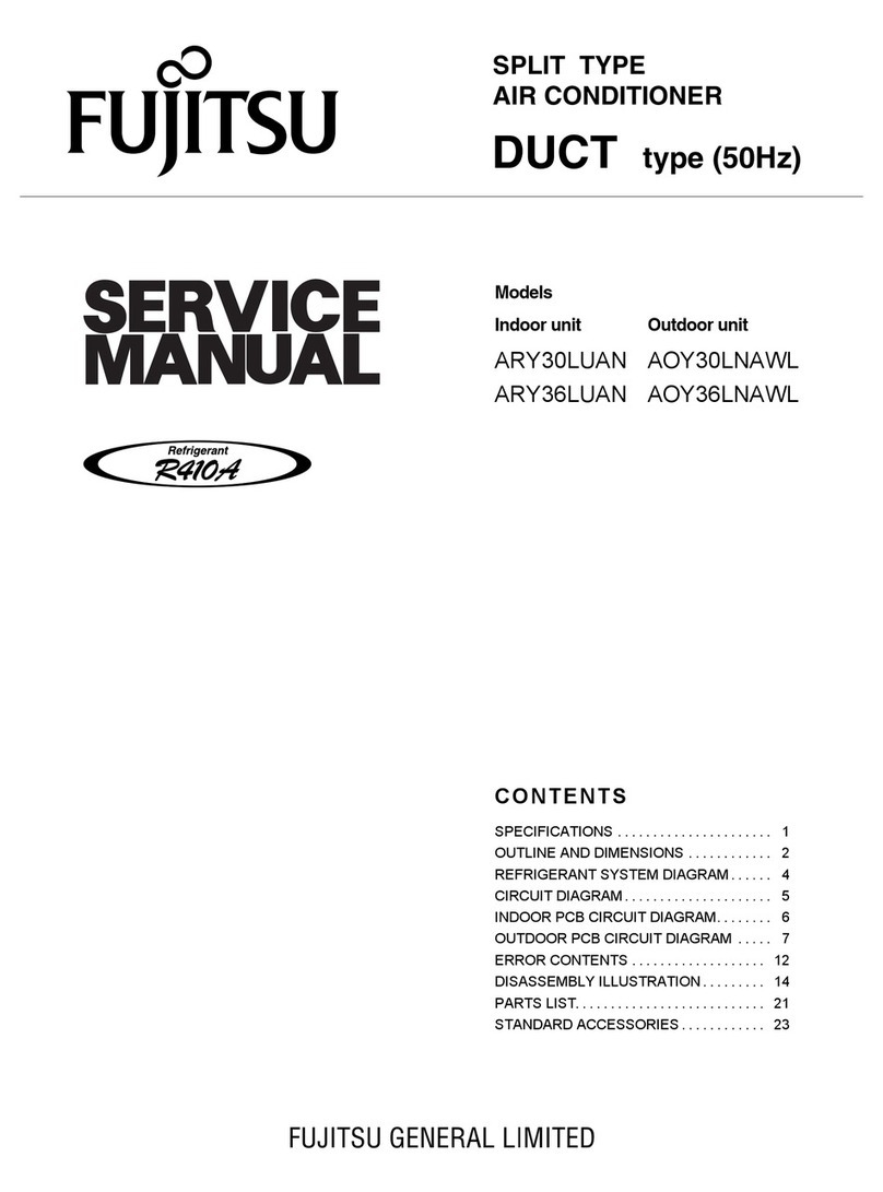 Fujitsu ARY30LUAN User manual