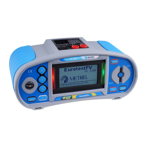 METREL MI 3108 EurotestPV User manual