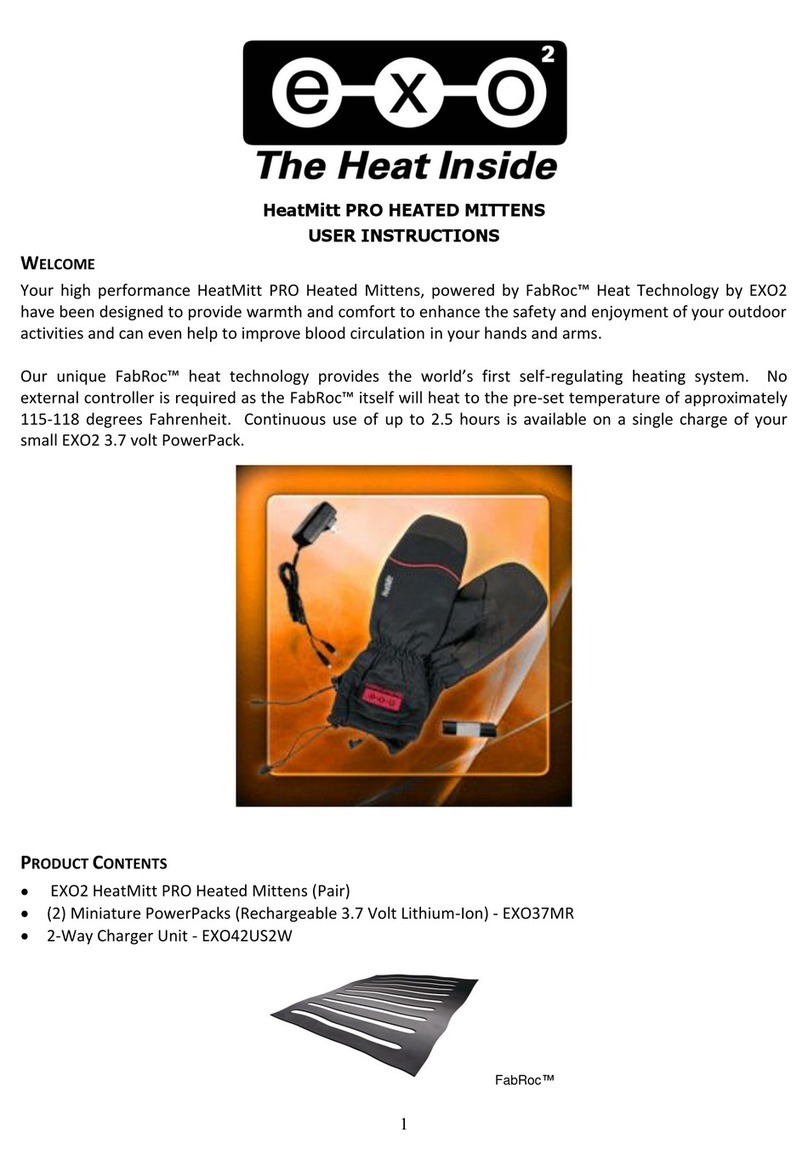 EXO2 HeatMitt PRO User instructions