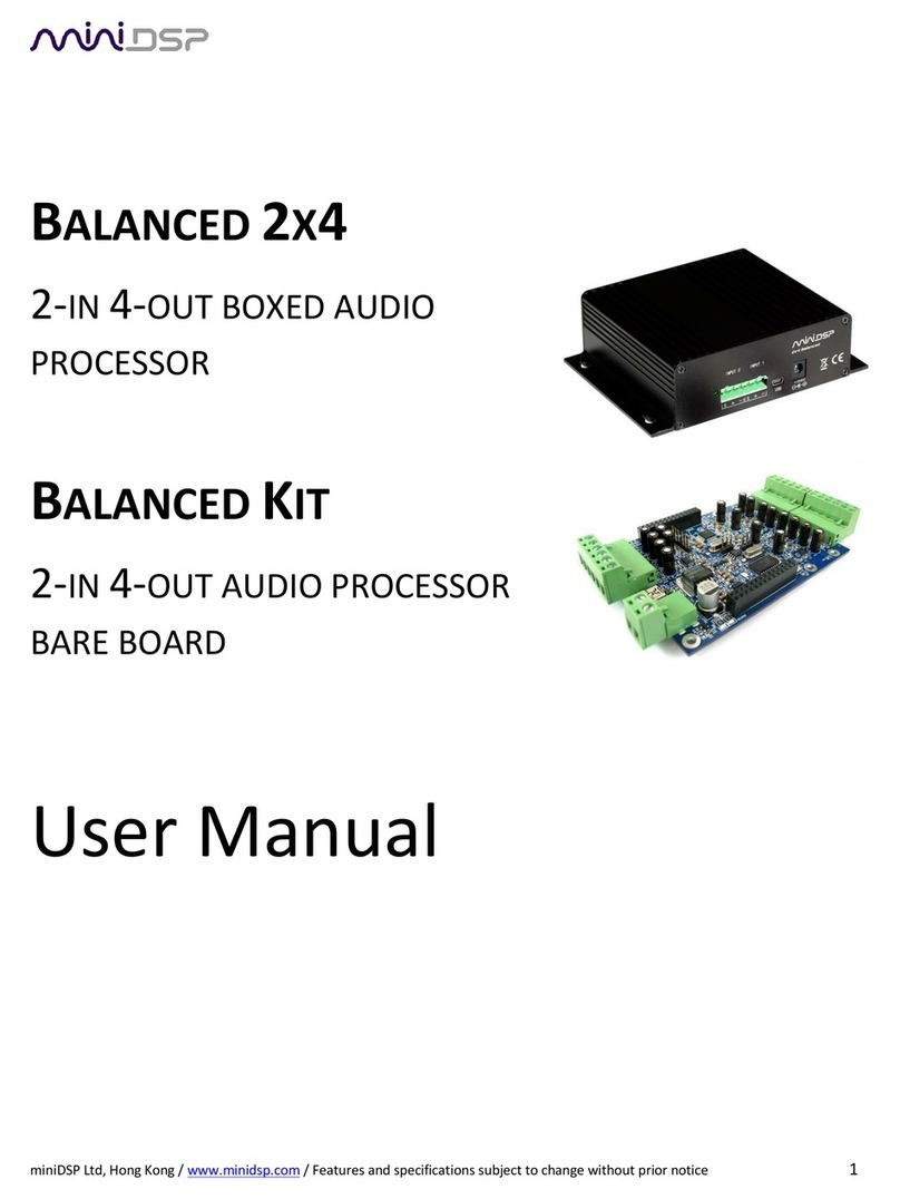 miniDSP BALANCED 2X4 user manual