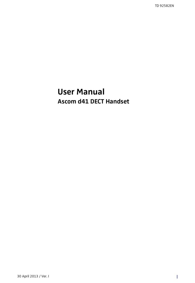 ASCOM d41 DECT User manual