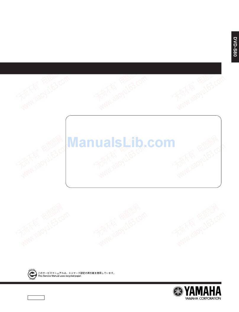 Yamaha DVD-S80 Service manual