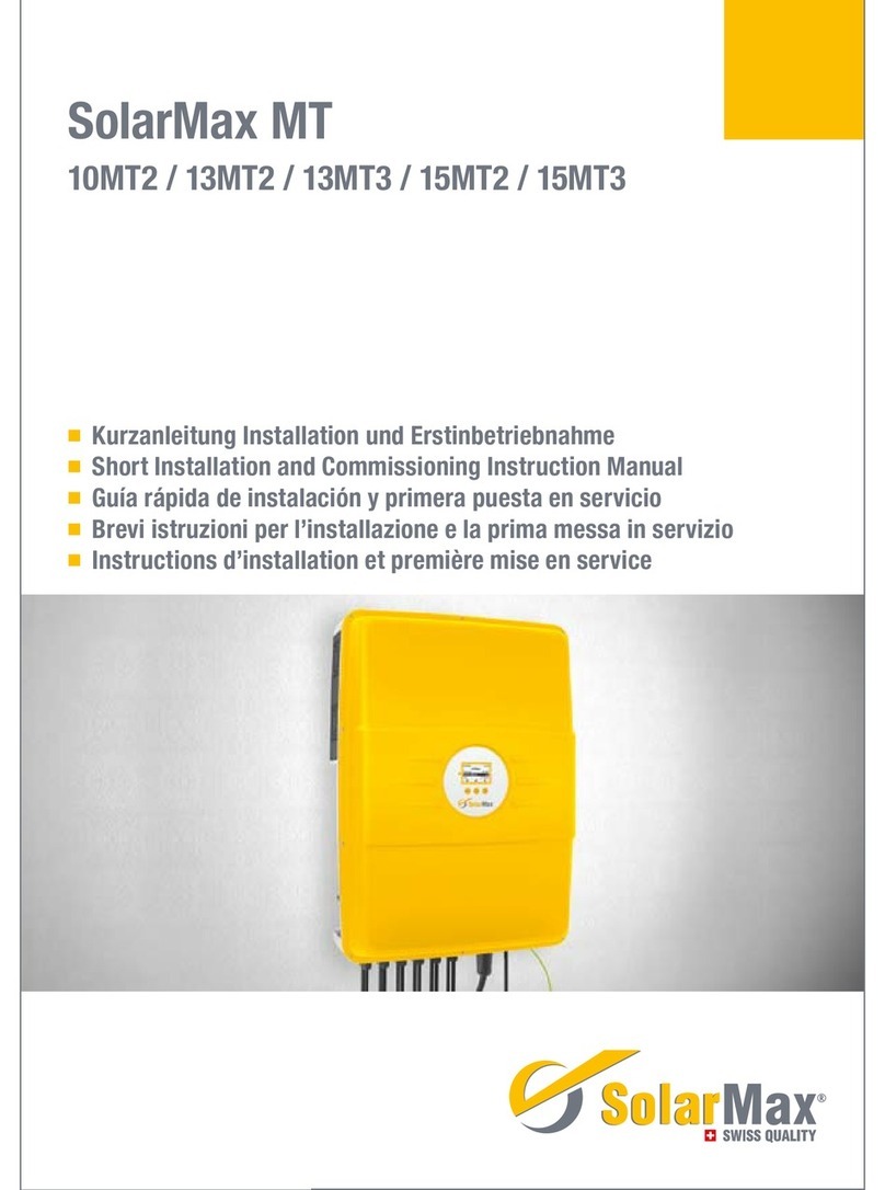 SolarMax 10MT2 User manual