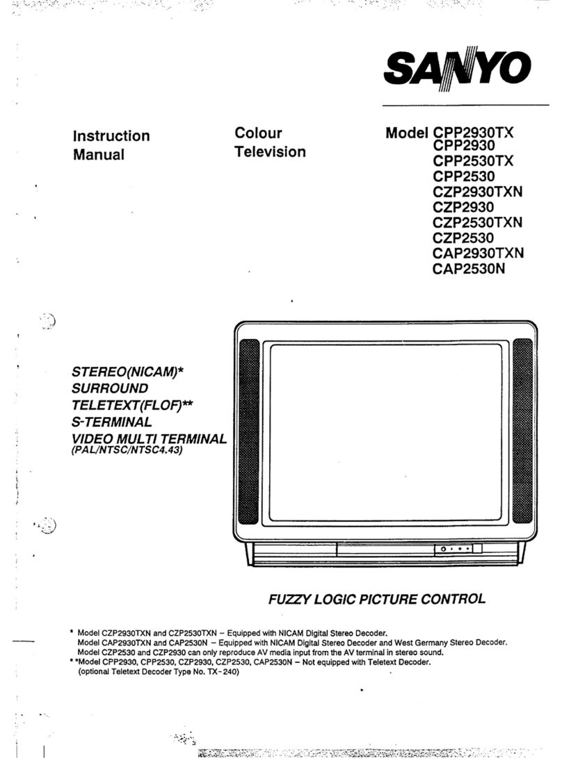 Sanyo CPP2930TX User manual