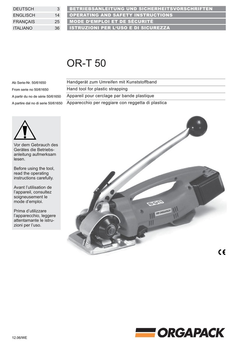 Orgapack OR-T 50 Quick guide