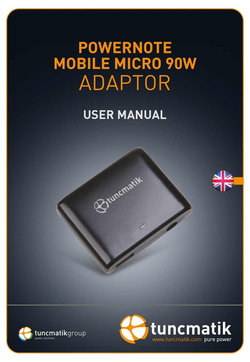 Tuncmatik POWERNOTE MOBILE MICRO 90W User manual