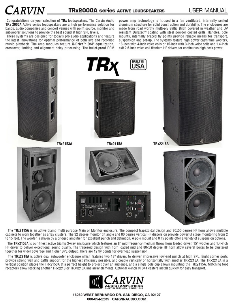 CARVIN TRx2000A series User manual