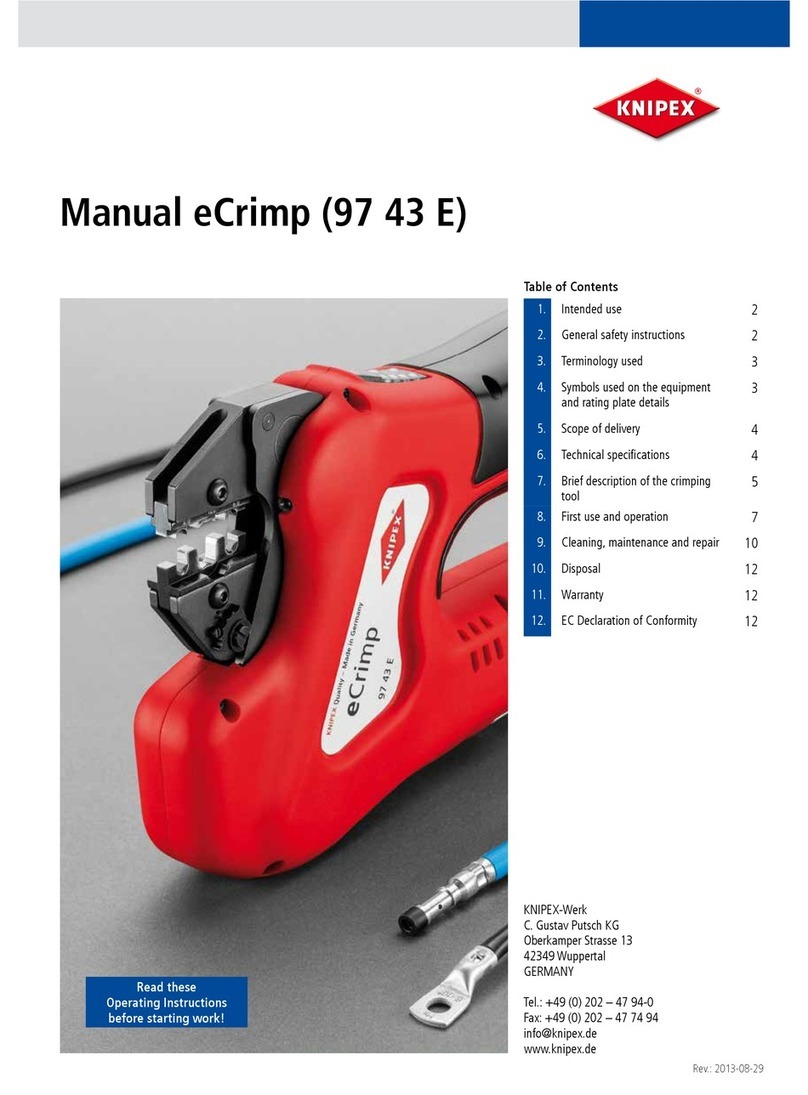 KNIPEX eCrimp 97 43 E Operating	 instruction