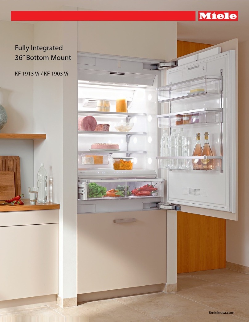 Miele KF1913 Vi Dimension Guide