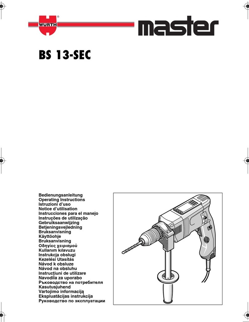Master BS 13-SEC operating instructions
