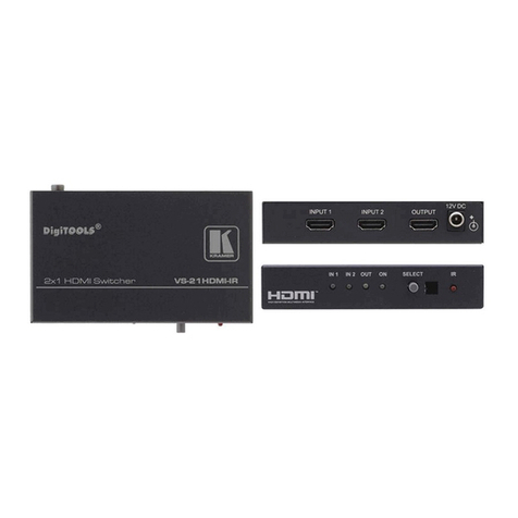 Kramer VS-21H-IR User manual Kramer VS-21H-IR User manual