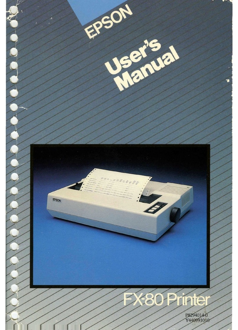 Epson FX-80 User manual