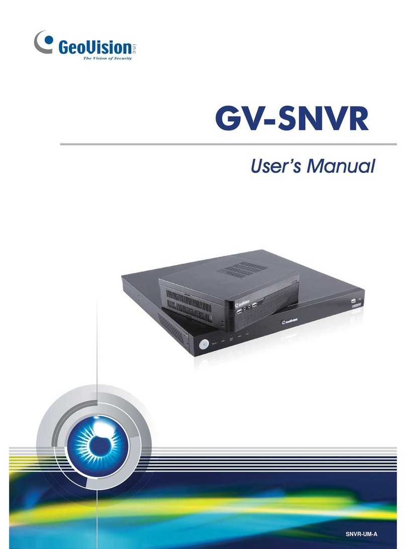GeoVision GV-SNVR0400F User manual