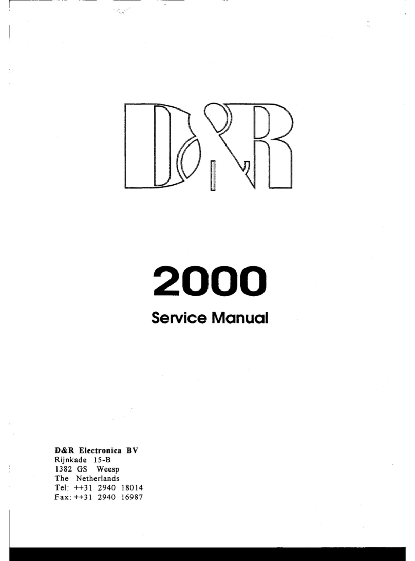 D&R 2000 Service manual