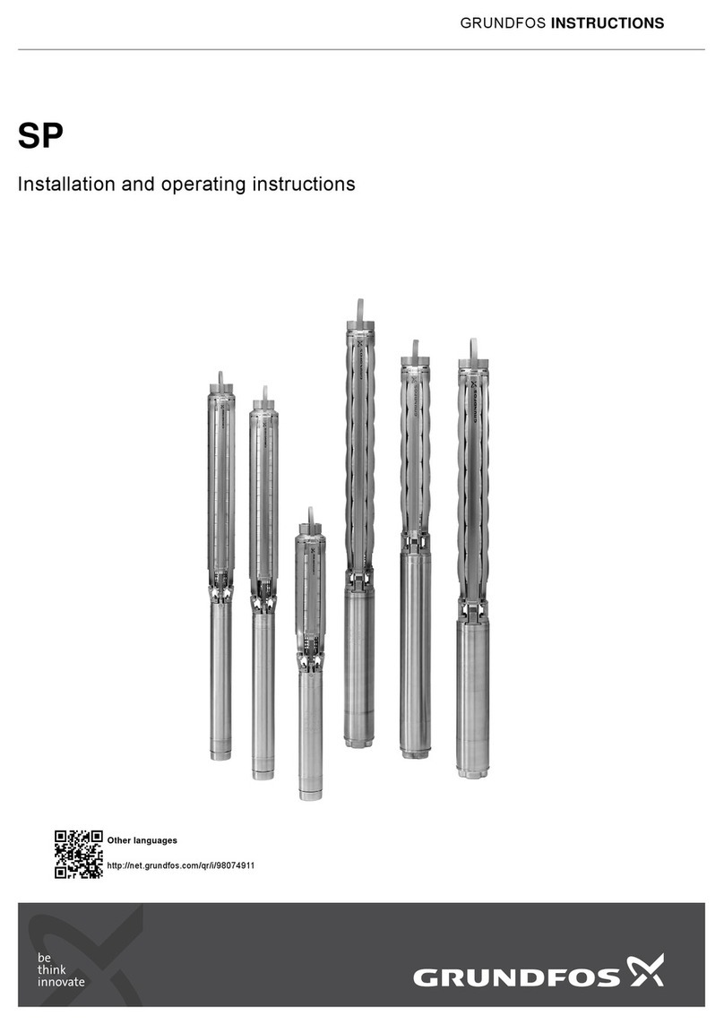 Grundfos SP Series Operating instructions