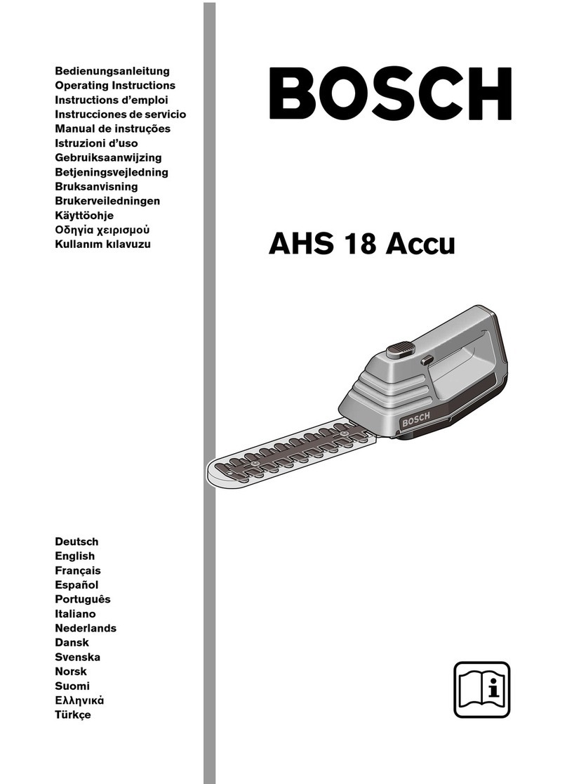 Bosch AHS 18 Accu operating instructions