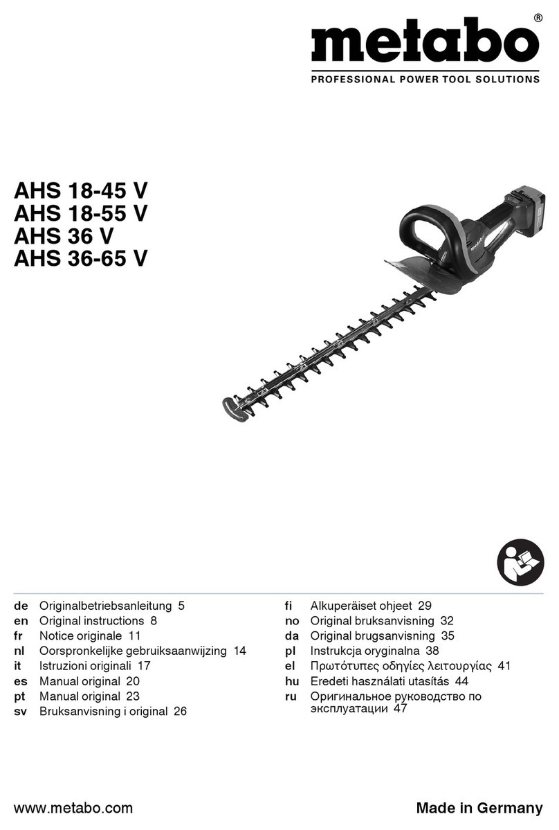 Metabo AHS 18-45 V User manual