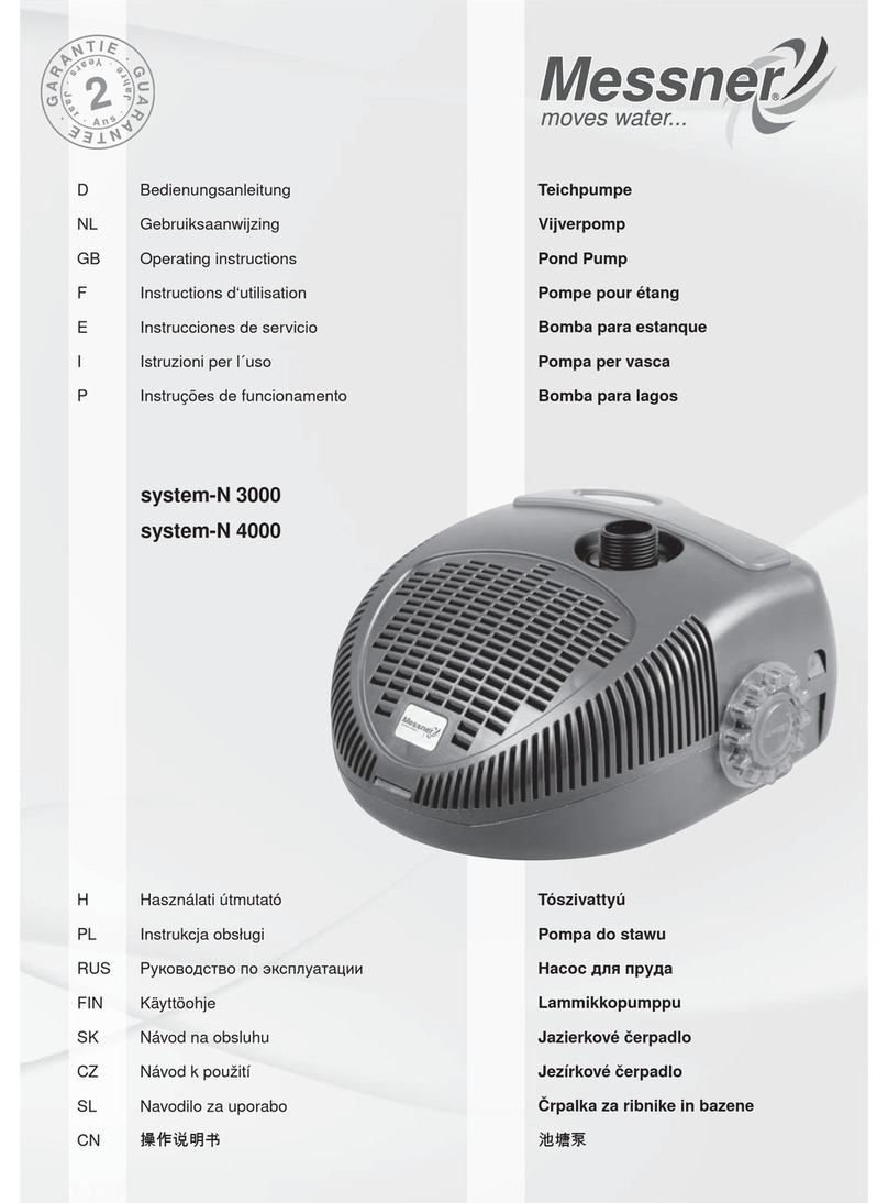 Messner system-N 3000 operating instructions