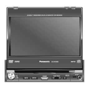 Panasonic CQVX100U - Car Audio - DVD Receiver Service manual