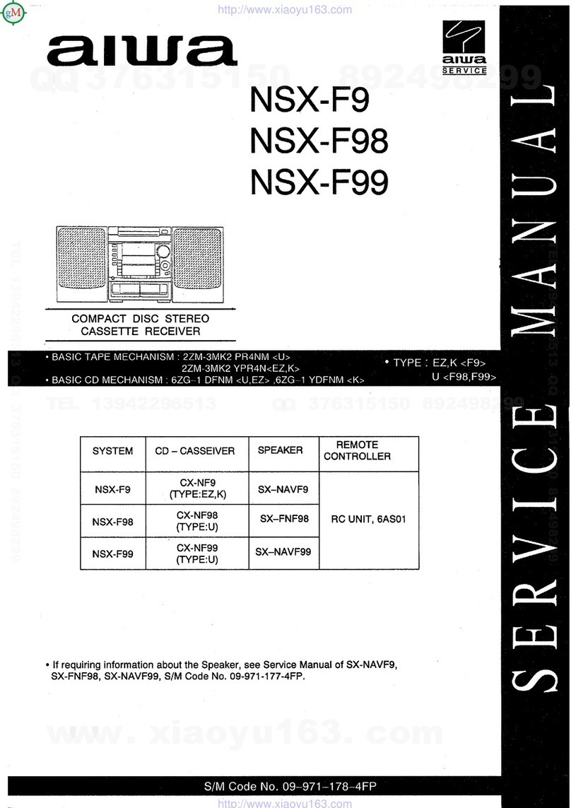 Aiwa NSX-F9 User manual