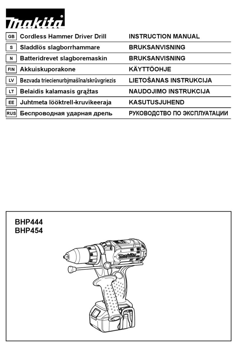 Makita BHP444 instruction manual