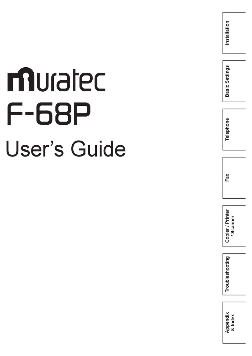 Muratec F-68P User manual