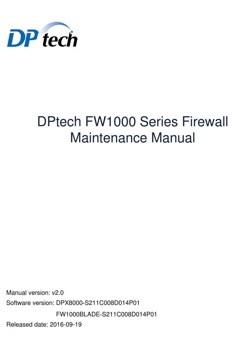 DPtech FW1000 SERIES User manual