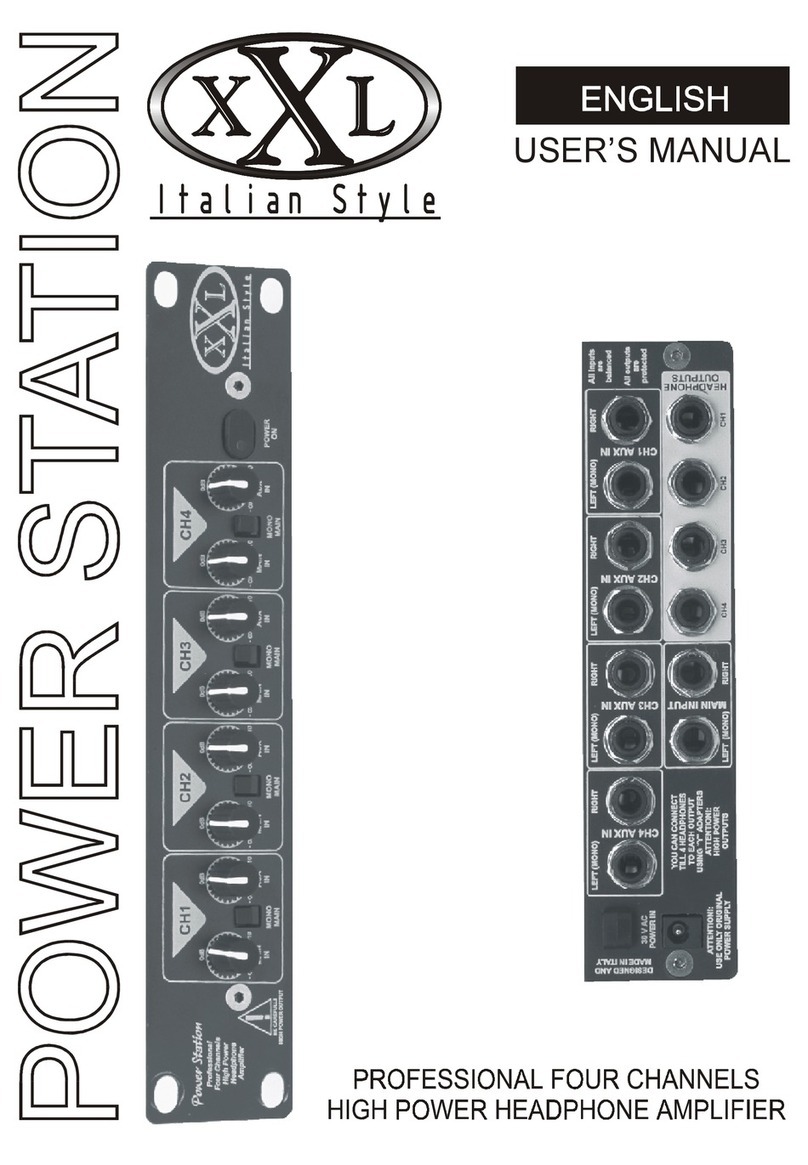XXL POWER STATION user manual