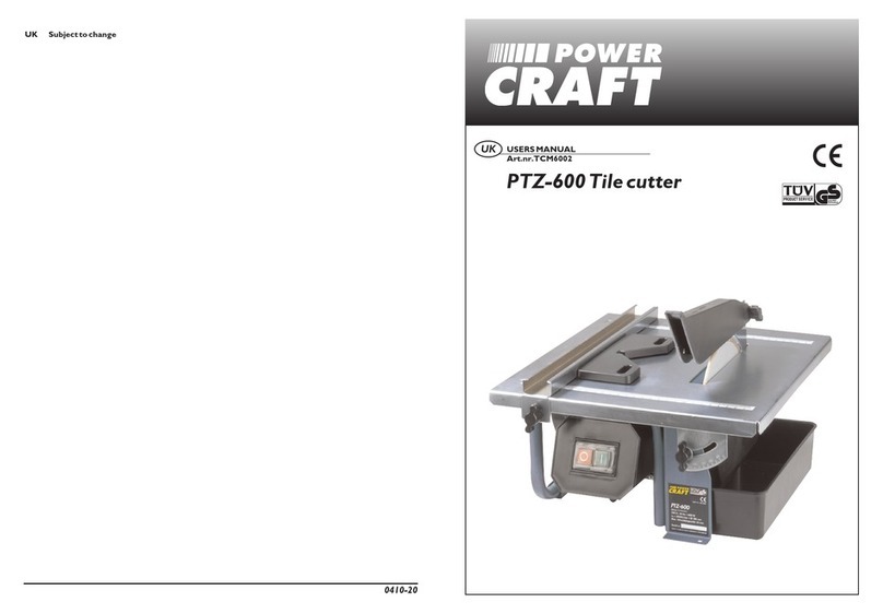 Power Craft PTZ-600 user manual