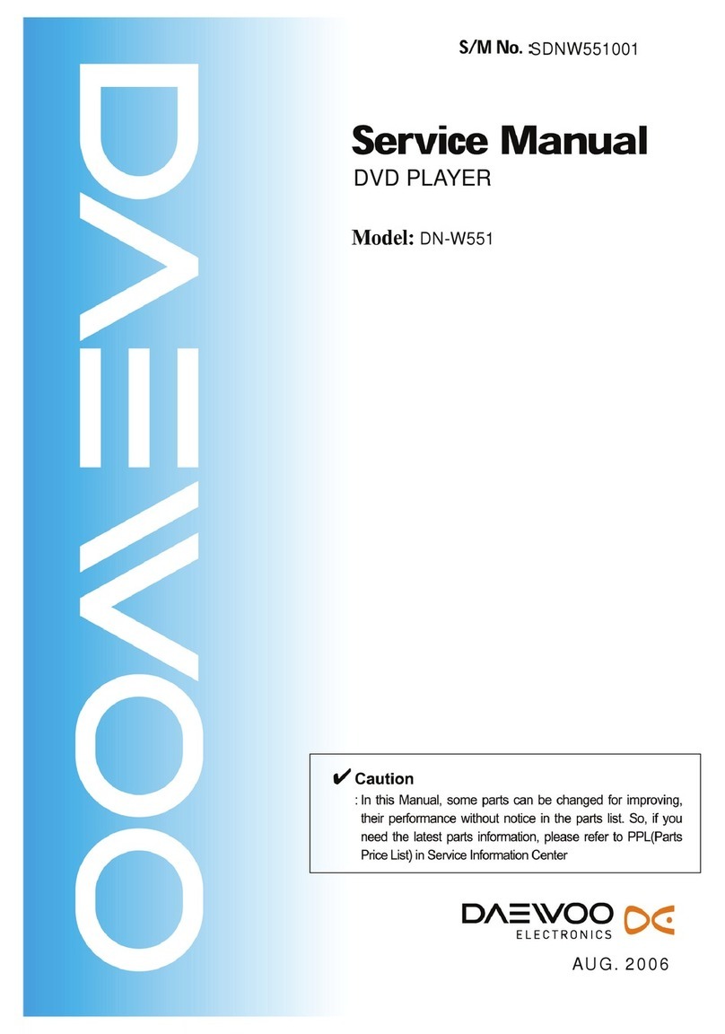 Daewoo DN-W551 Service manual