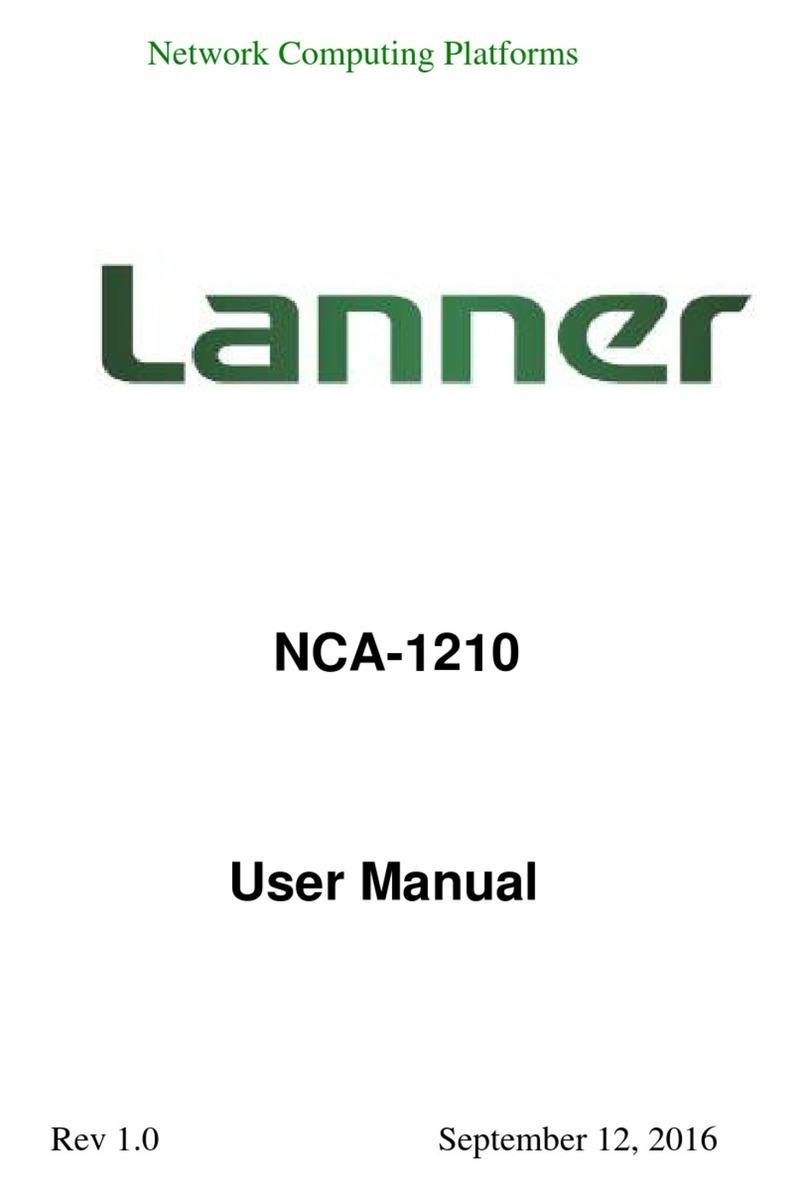 Lanner NCA-1210 User manual