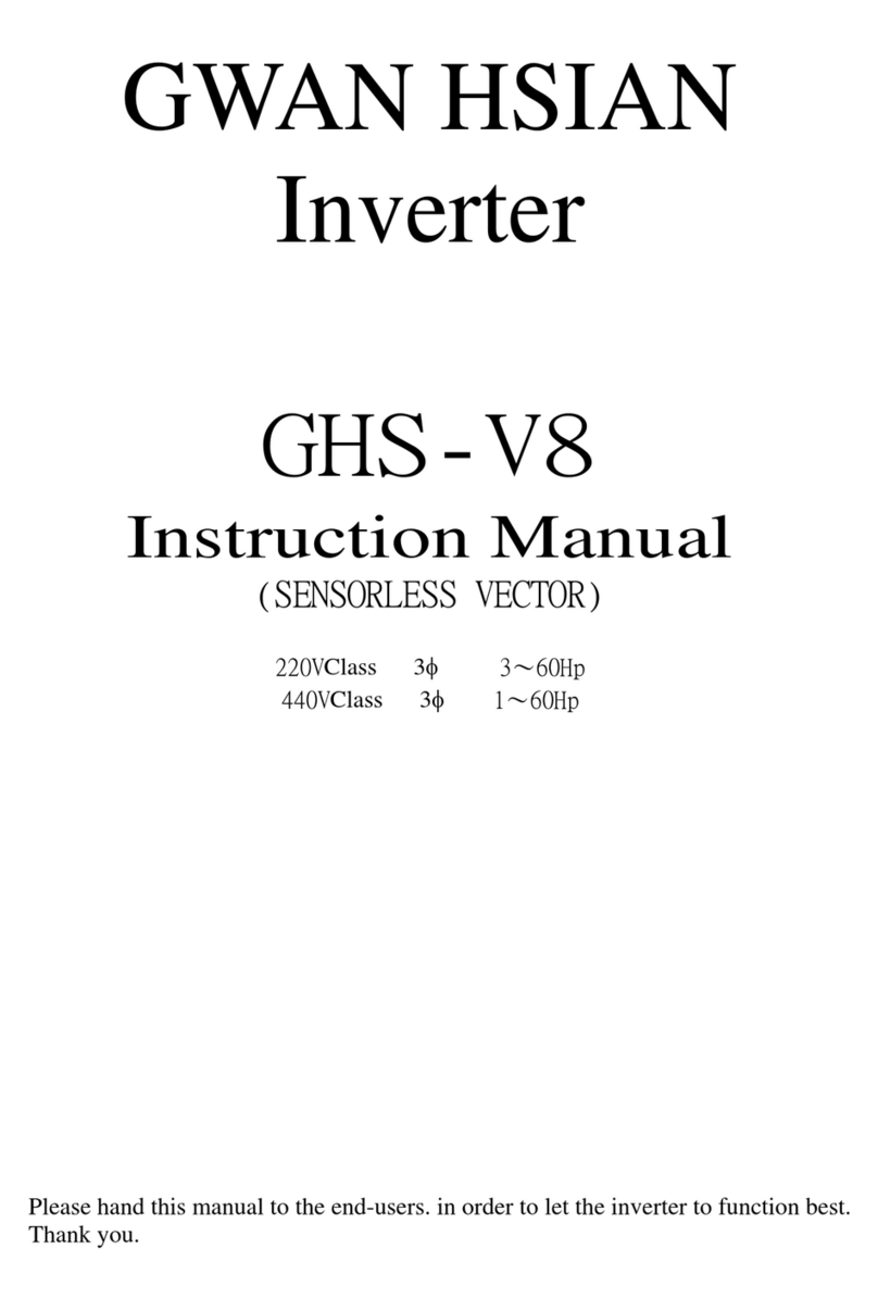 GWAN HSIAN GHS-V8 instruction manual