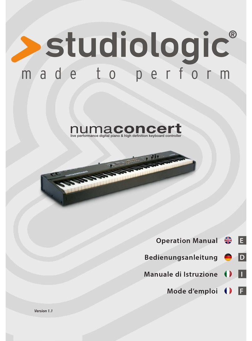 Numa Numaconcert Operation manual