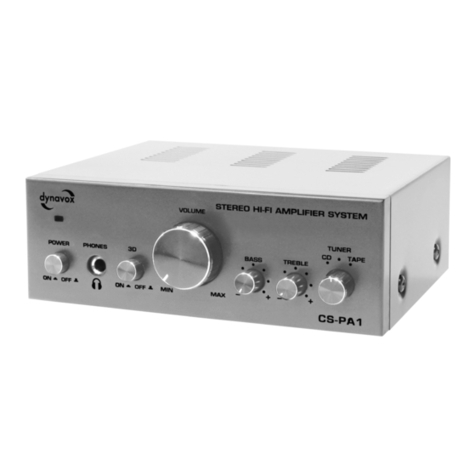 DynaVox CS-PA1 User manual