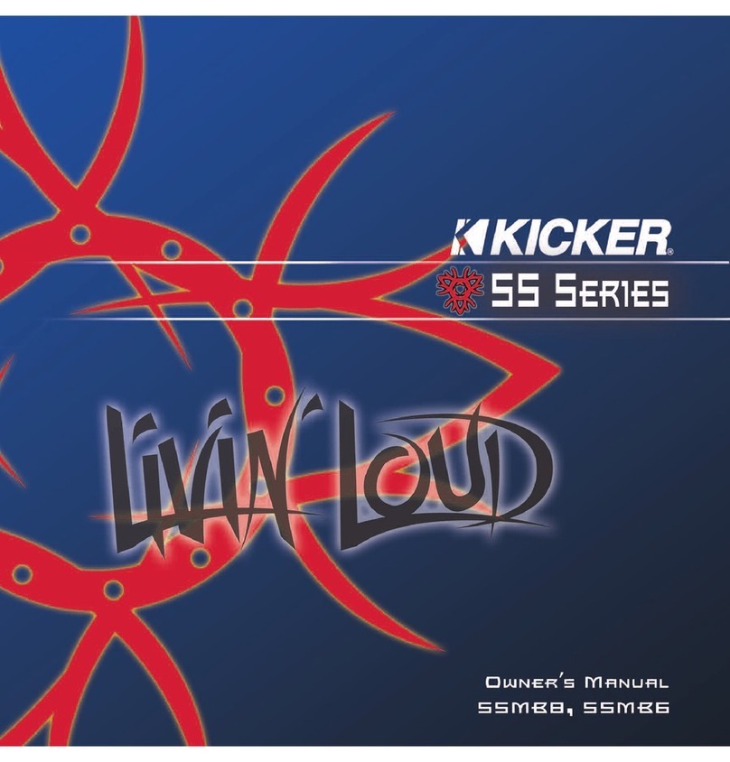 Kicker SSMB8 owner's manual Kicker SSMB8 owner's manual