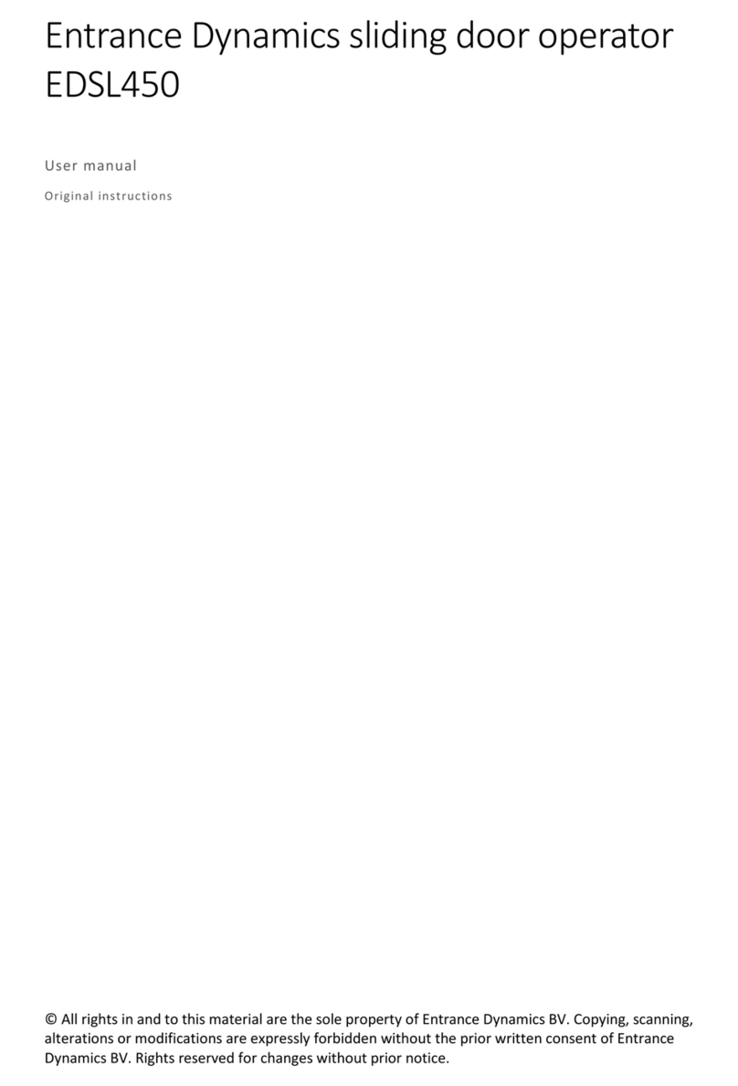 Entrance Dynamics BV EDSL450 user manual
