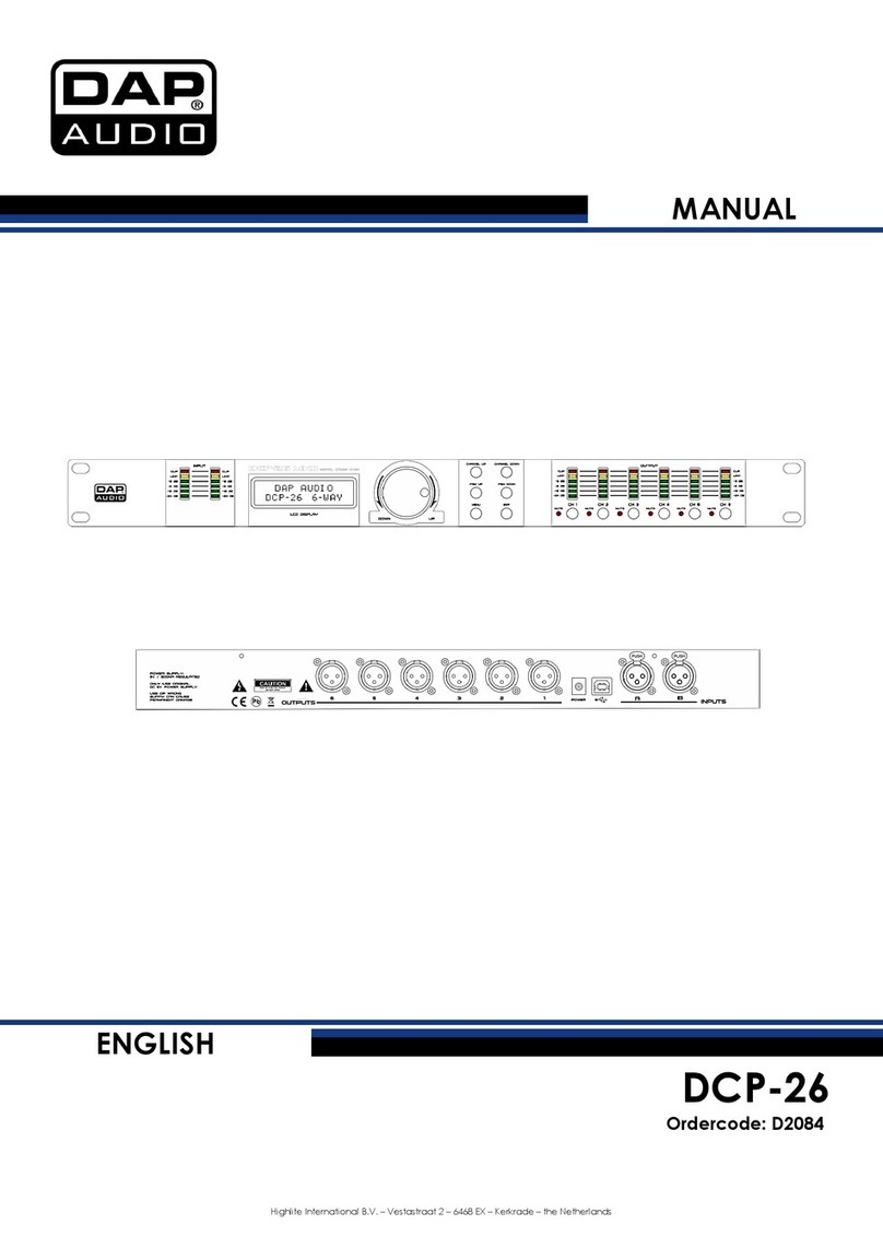 DAPAudio DCP-26 User manual