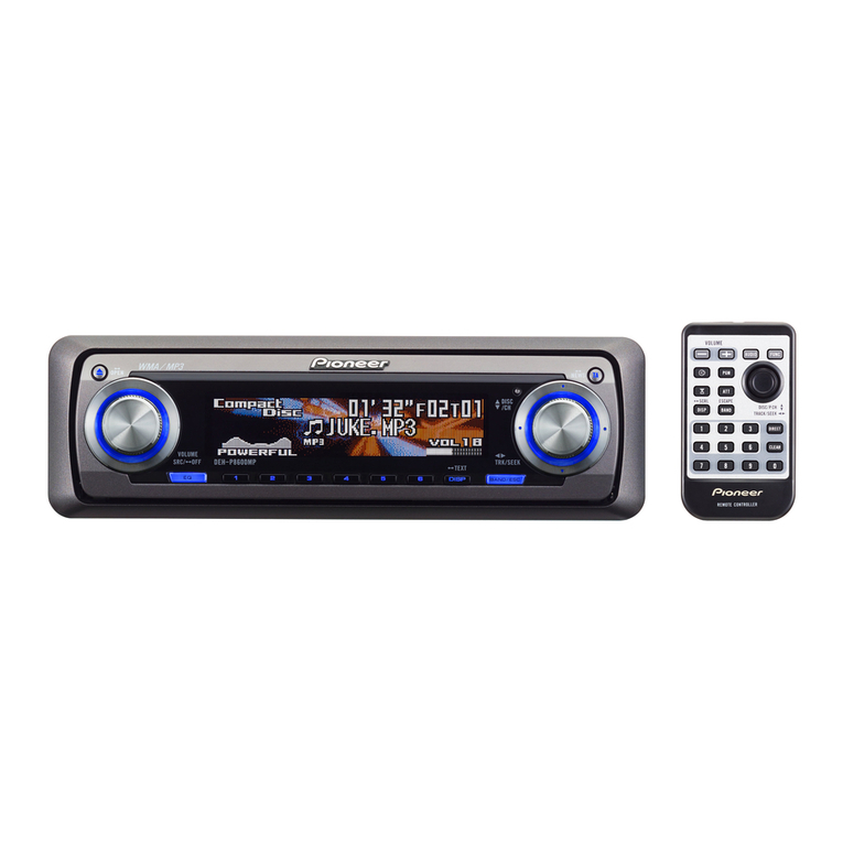 Pioneer Super Tuner III D DEH-P8600MP User manual Pioneer Super Tuner III D DEH-P8600MP User manual
