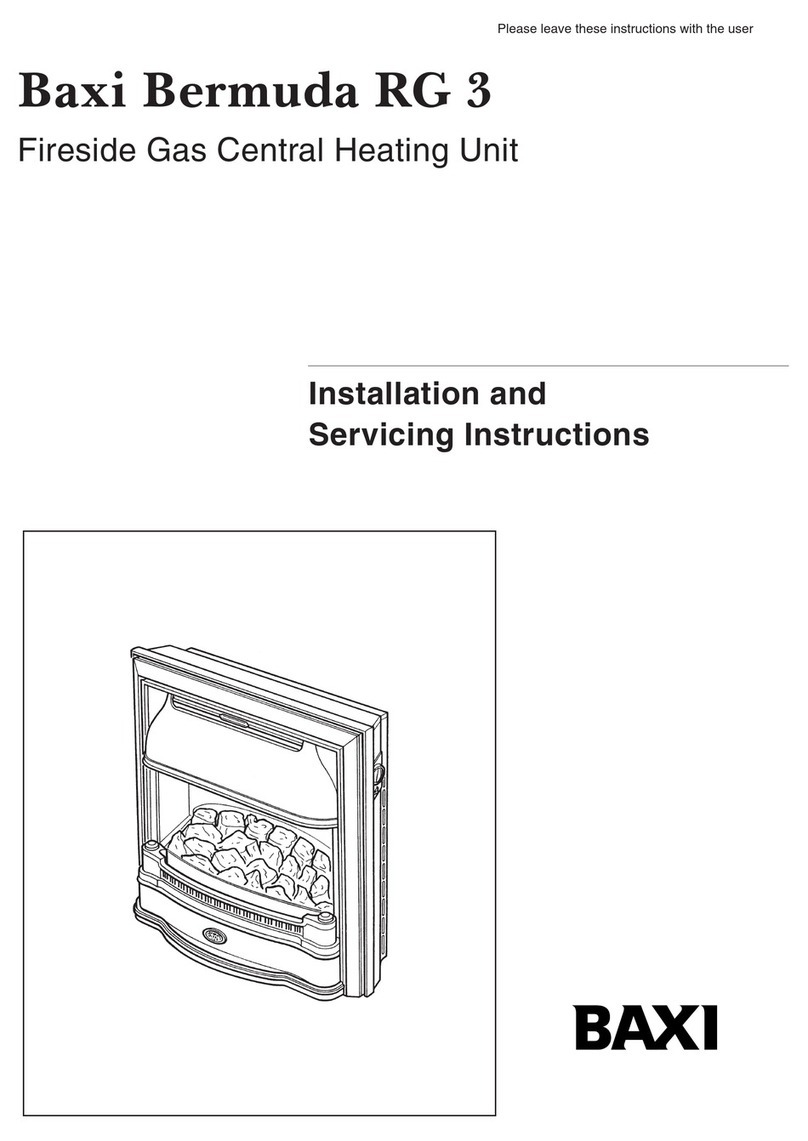 Baxi Bermuda RG3 Installation and servicing instructions