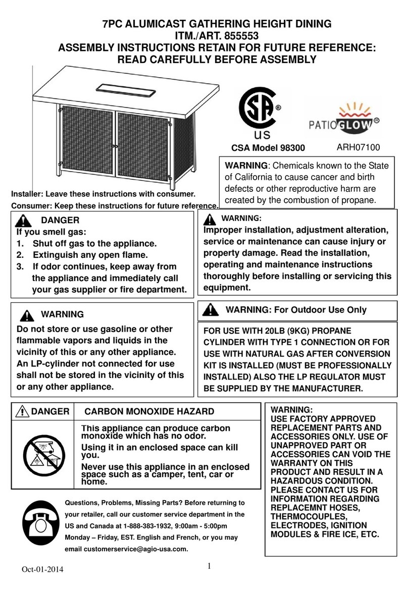 Patio Glow 98300 Assembly instructions