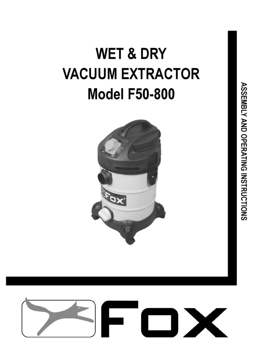 Fox F50-800 Assembly and operating instructions Fox F50-800 Assembly and operating instructions
