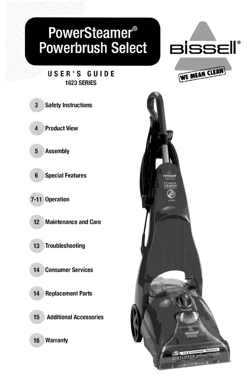 Bissell PowerSteamer 1623 Series user guide