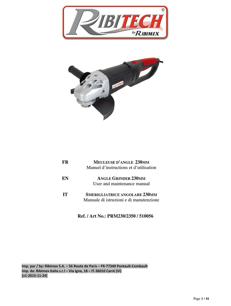 Ribitech PRM230 User and maintenance manual Ribitech PRM230 User and maintenance manual