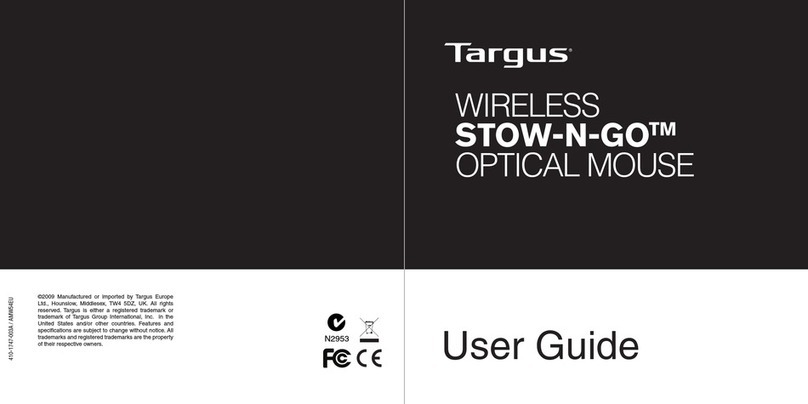 Targus Stow-N-Go Notebook Mouse User manual